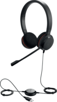 Jabra Evolve 20 SE USB-A / USB-C MS Teams Call Center Sztereo Headset Fejhallgató - Fekete