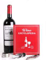 Kikkerland BA79-S kicsi könyvbe rejtett boroskészlet Ajándékcsomag