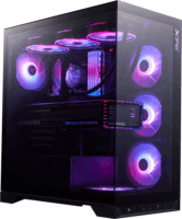 Adata XPG Invader X BTF Midi Torony Számítógépház + 5db 120mm RGB ventilátor - Fekete