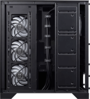 Adata XPG Invader X BTF Midi Torony Számítógépház + 5db 120mm RGB ventilátor - Fekete