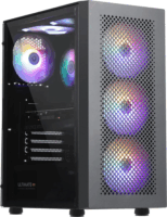 Spire G15 Midi Torony Számítógépház + 3db 120mm RGB, 1db 120mm ventilátor - Fekete