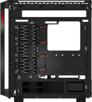 ADATA XPG Battlecruiser II Midi Torony Számítógépház + 4db 120mm ARGB ventilátor - Fekete