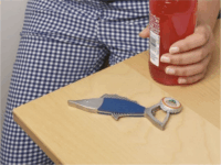 Kikkerland BO28 Marlin formájú üvegnyitó - Kék/Ezüst