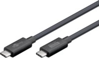 Goobay 74376 USB-C apa - USB-C apa 4.0 Adat és töltő kábel 240W 1.2m - Fekete