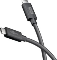 Goobay 74376 USB-C apa - USB-C apa 4.0 Adat és töltő kábel 240W 1.2m - Fekete