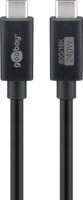 Goobay 74376 USB-C apa - USB-C apa 4.0 Adat és töltő kábel 240W 1.2m - Fekete