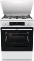 Gorenje GKS6C71WF Kombinált 4 zónás szabadonálló Gáz/Elektromos Tűzhely - Fehér