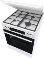 Gorenje GKS6C71WF Kombinált 4 zónás szabadonálló Gáz/Elektromos Tűzhely - Fehér