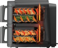 Ninja SL451EU AirFryer Emeletes Forrólevegős sütő 2x4,75L 2470 Watt - Szürke