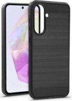 Haffner Carbon Samsung Galaxy A36 5G Szilikon Hátlapvédő Telefontok - Fekete