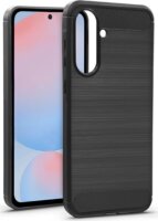 Haffner Carbon Samsung Galaxy A56 5G Szilikon Hátlapvédő Telefontok - Fekete