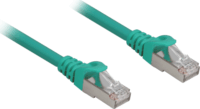 Sharkoon S/FTP Cat6a Patch kábel 1.5m - Zöld