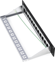 Lanberg PPKS-9212-B 10" Keystone Patch Panel 12 port - Fekete