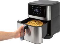 ProfiCook PC-FR 1269 AirFryer Forrólevegős sütő 8L 1800 Watt - Ezüst