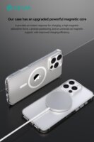 Devia Pure Shockproof Apple iPhone 16 Pro Max Mágneses Szilikon Hátlapvédő Telefontok - Átlátszó