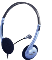 Genius HS-02B PC Vezetékes Fejhallgató Headset - Kék