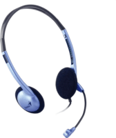 Genius HS-02B PC Vezetékes Fejhallgató Headset - Kék