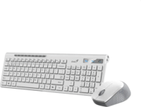Genius SlimStar 8230 US Wireless Gamer Billentyűzet egérrel - Fehér ENG