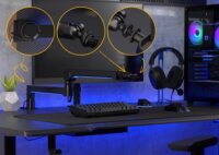 Endorfy Broadcast alacsony profilú RGB Mikrofon tartó kar - Fekete