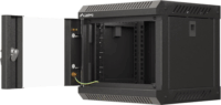 Lanberg 10" Fali rack szekrény 4U 300x300mm - Fekete