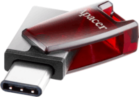 Apacer AH180 USB-A / USB-C 3.2 OTG 64GB Pendrive - Piros