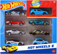 Mattel Hot Wheels 8 darabos fém Kisautó csomag - Többféle
