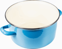 TOO Line Blue Lábas üveg fedővel Ø18cm 2L - Kék