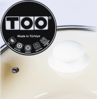 TOO Line Blue Lábas üveg fedővel Ø18cm 2L - Kék