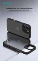 Devia Pino Apple iPhone 16 Pro Max Hátlapvédő Telefontok - Átlátszó / Szürke