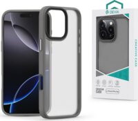 Devia Pino Apple iPhone 16 Pro Max Hátlapvédő Telefontok - Átlátszó / Szürke