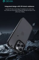 Devia Pino Apple iPhone 16 Pro Max Hátlapvédő Telefontok - Átlátszó / Szürke