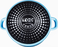 TOO Line Blue Lábas üveg fedővel Ø24cm 5,5L - Kék