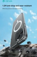 Devia Pure Apple iPhone 15 Pro Max Mágneses Hátlapvédő Telefontok - Átlátszó