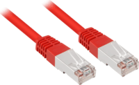Sharkoon S/FTP Cat5e Patch kábel 10m - Piros