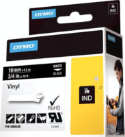 Dymo 1805436 Rhino Industrial Vinyl XL 19mm / 5.5m Feliratozógép szalag - Fekete alapon fehér