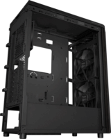 ASUS ProArt PA401 Wood Metal PWM Midi Torony Számítógépház + 1db 120mm + 2db 160mm ventilátor - Fekete