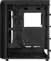 ASUS ProArt PA401 Wood Metal PWM Midi Torony Számítógépház + 1db 120mm + 2db 160mm ventilátor - Fekete