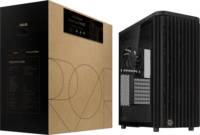 ASUS ProArt PA401 Wood Edition Midi Torony Számítógépház + 2db 160mm + 1db 120mm ventilátor - Fekete