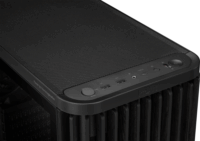 ASUS ProArt PA401 Wood Edition Midi Torony Számítógépház + 2db 160mm + 1db 120mm ventilátor - Fekete