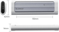 Orico AXM2S-G2-V1-GY M.2 USB Type-C Külső SSD ház - Szürke