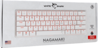 White Shark Nagamaki Vezetékes Mechanikus Gamer Billentyűzet (Red Switch) US - Fehér