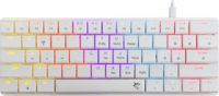 White Shark Nagamaki Vezetékes Mechanikus Gamer Billentyűzet (Red Switch) US - Fehér