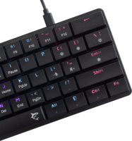 White Shark Nagamaki Vezetékes Mechanikus Gamer Billentyűzet (Brown Switch) US - Fekete