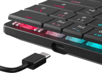 White Shark Nagamaki Vezetékes Mechanikus Gamer Billentyűzet (Brown Switch) US - Fekete