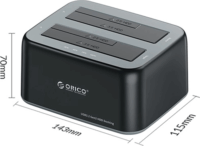 Orico 6829C3-C-EU-BK-BP HDD Dokkoló és klónozó állomás (USB 3.0 - SATA)
