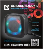 Defender 65009 Enjoy 10 Bluetooth hordozható hangszóró 3 Watt - Fekete