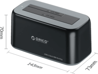 Orico 6819C3-V1-EU-BK-BP-HW SSD/HDD Dokkoló és klónozó állomás (USB3.2 Gen2 - SATA)