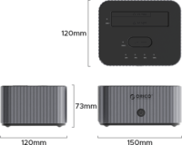Orico IT28E-C-EU-GY-BP SSD/HDD Dokkoló és klónozó állomás (USB-C - SATA / M.2)