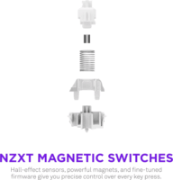 NZXT Function Elite Vezetékes Mechanikus Gaming Billentyűzet Német - Fekete