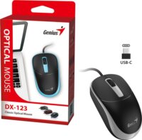 Genius DX-123 USB-C Vezetékes Egér - Szürke
